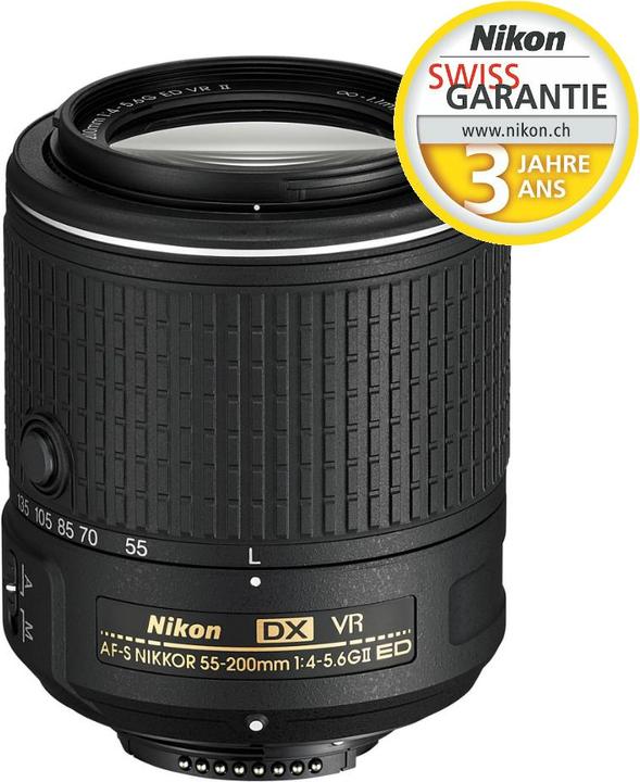 Nikon AF-S DX 55-200mm, f/4.-5.6G ED VR II - kaufen bei Digitec